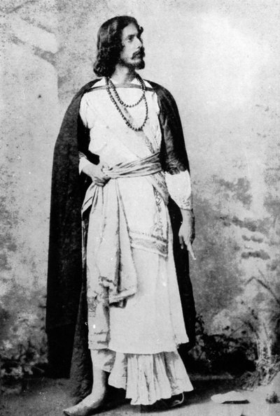 Rabindranath Tagore, c.1880-90 by Indian photographer